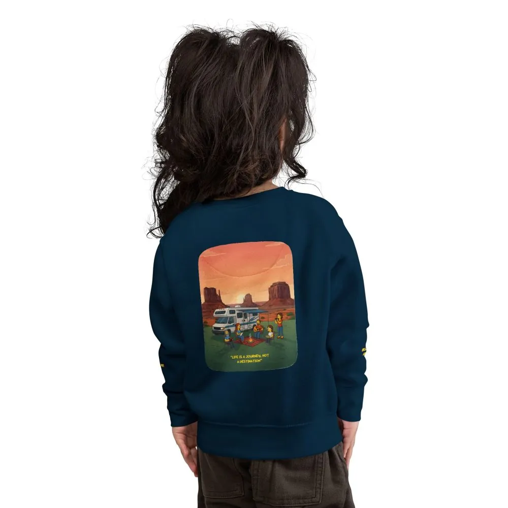 8370746903987579533_2048.jpeg Toddler Sweatshirt - "Life Is A Journey-Not A Destination" (Design Sitcom-Line)