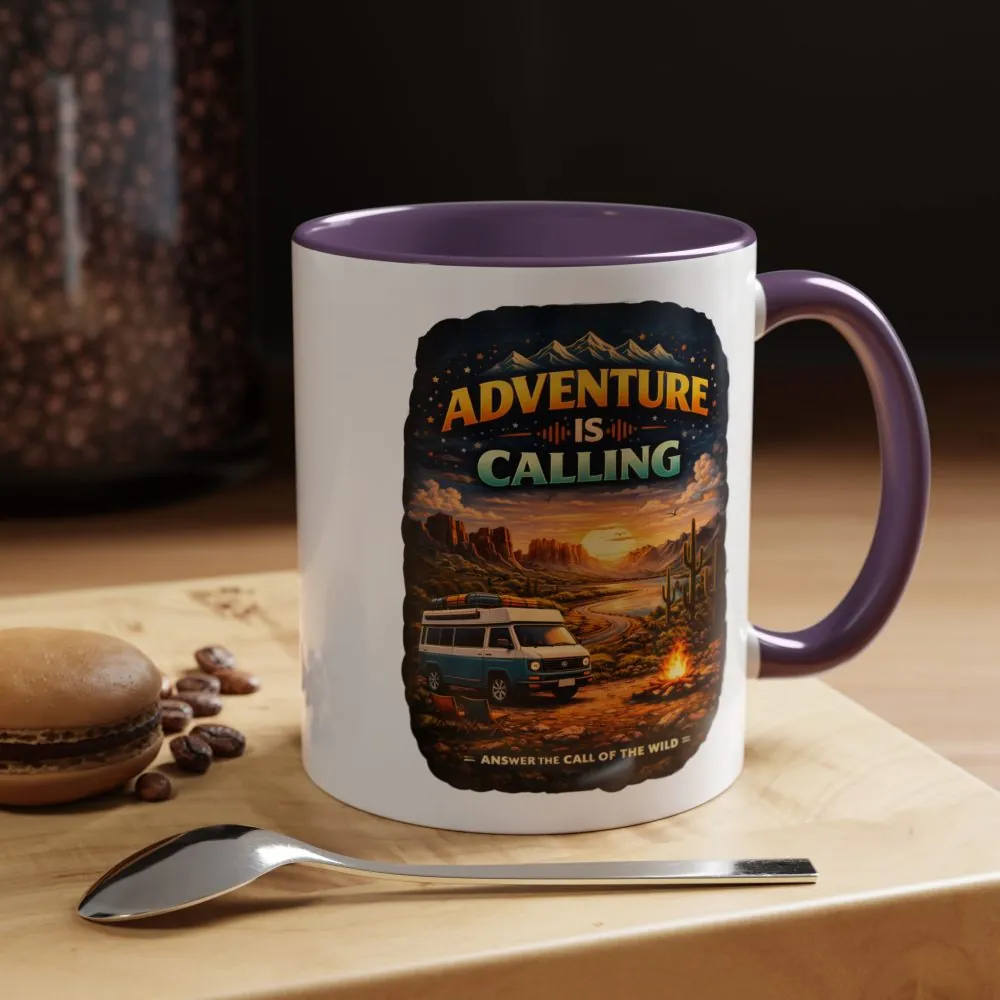 8384118547355392199_2048.jpeg Accent Coffee Mug (11, 15oz) — "Adventure Is Calling" Design Scenic-Line