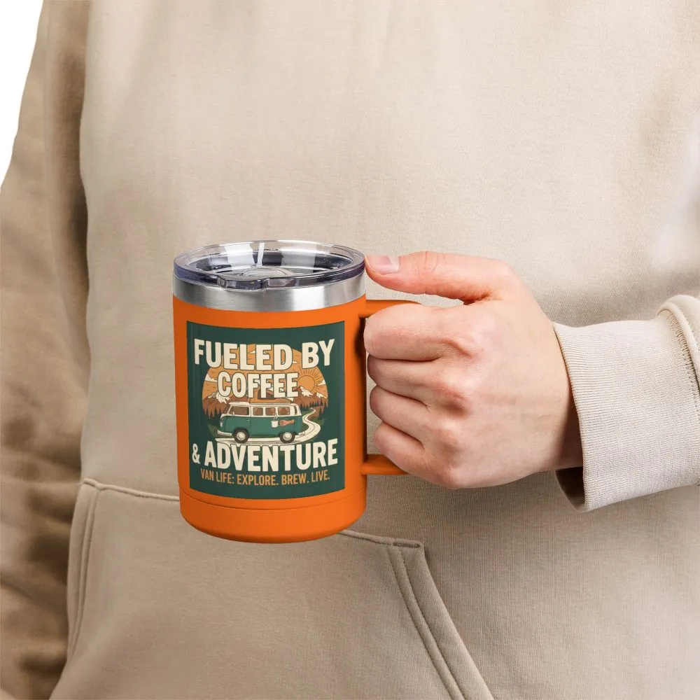 8425404775745590243_2048.jpeg Coffee Mug Tumbler, 15oz — "Fueled by Coffee & Adventure"