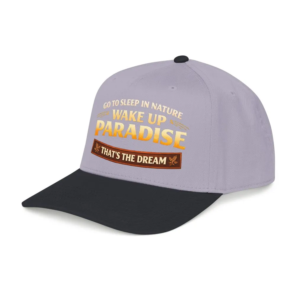 8437765523396031321_2048.jpeg Baseball Cap - "Go sleep Nature-Wake Up Paradise" Design Scenic-Line