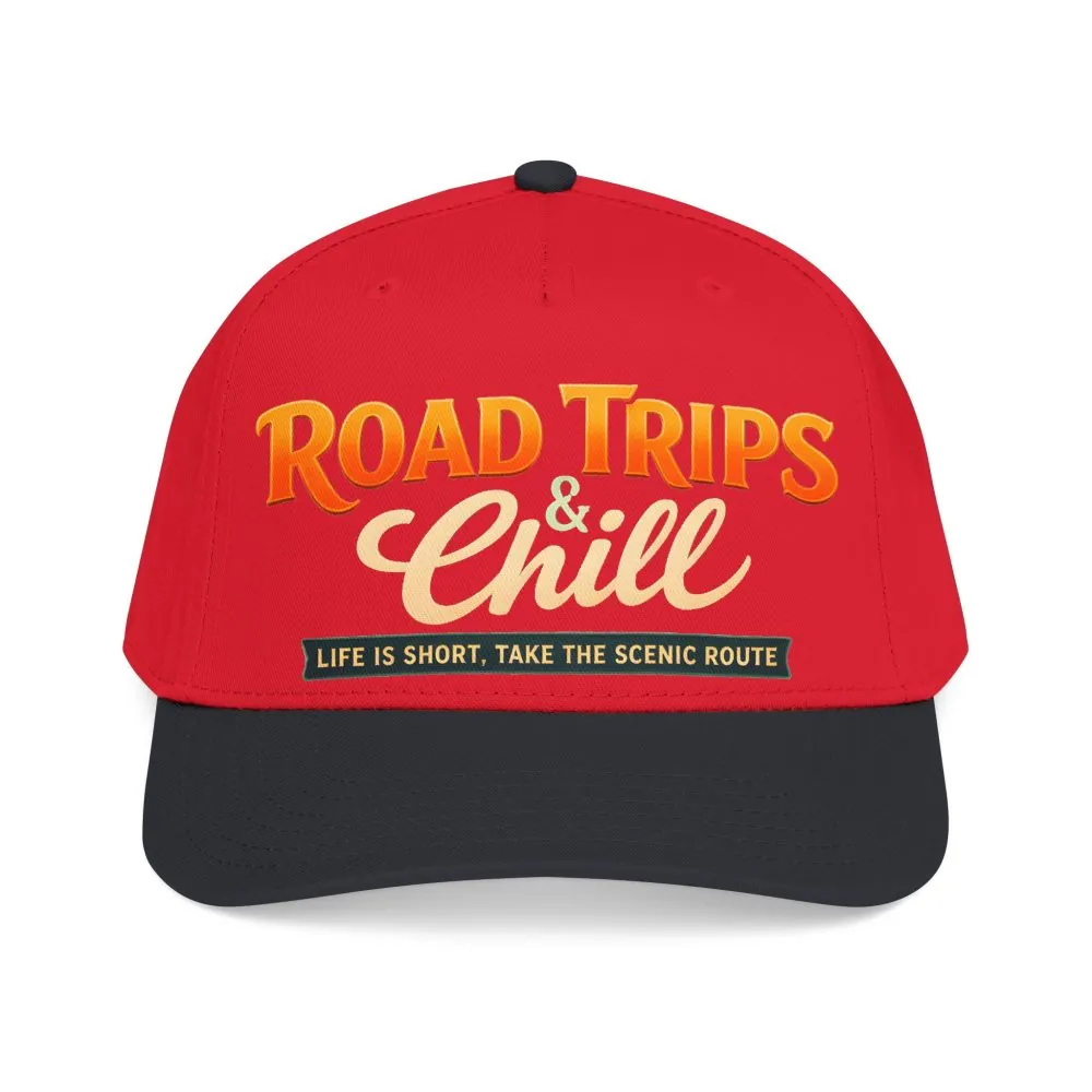 Baseball Cap - "Road Trips And Chill" Design Scenic-Line