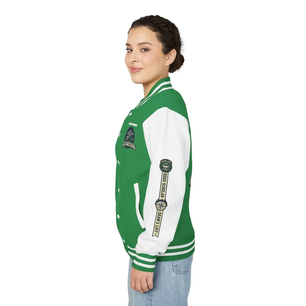 848510563707853028_2048.jpeg Unisex Heavyweight Letterman Jacket (Awdis) —"Adventure Academy" Road Trip Team Varsity Jacket