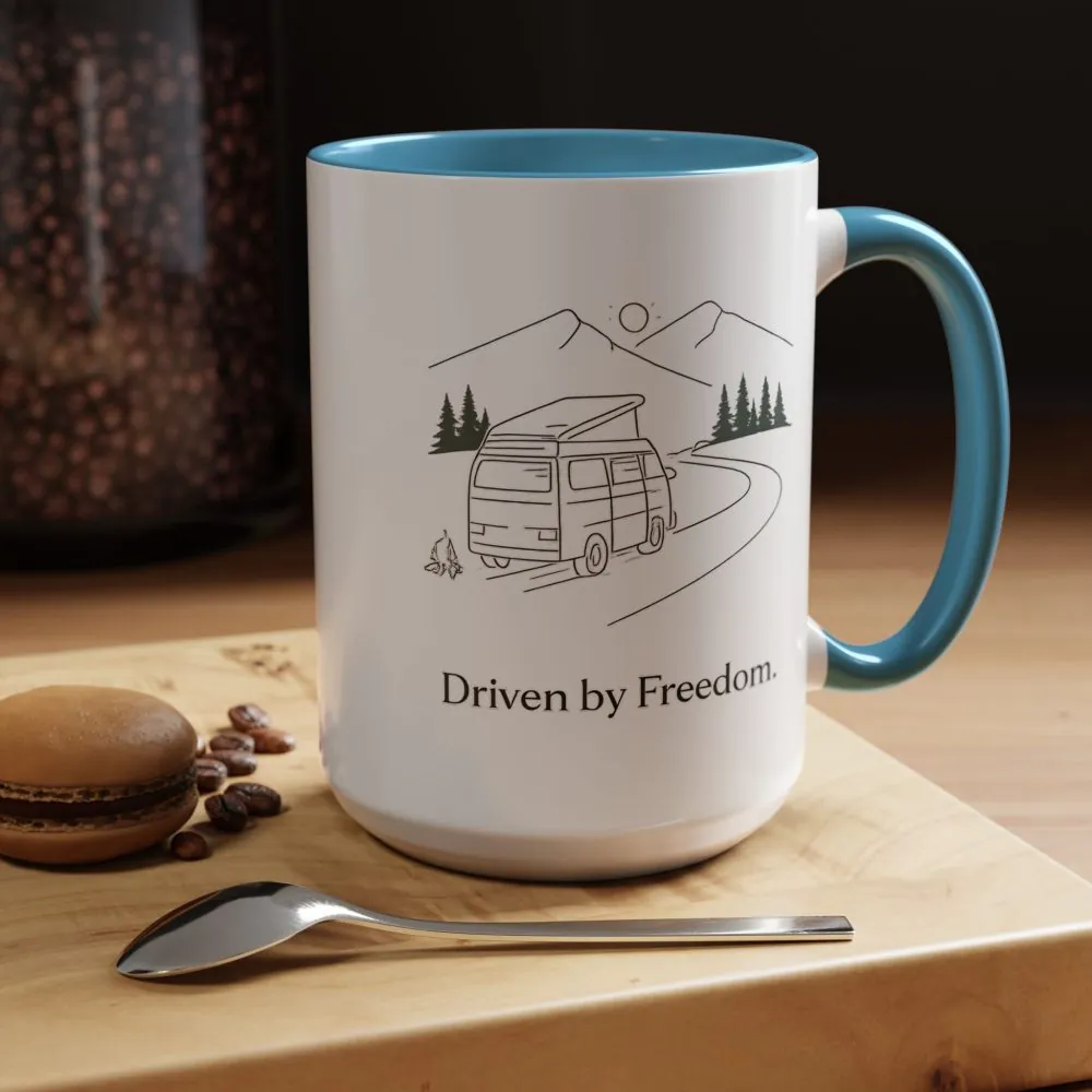 8489422581245399631_2048.jpeg Accent Coffee Mug (11, 15oz) — "Driven By Freedom" Design Minimal-Line