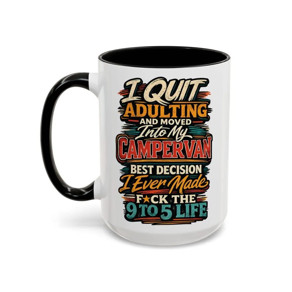 8521280214771053499_2048.jpeg Accent Coffee Mug (11, 15oz) — "I Quit Adulting" Design F**K-Line