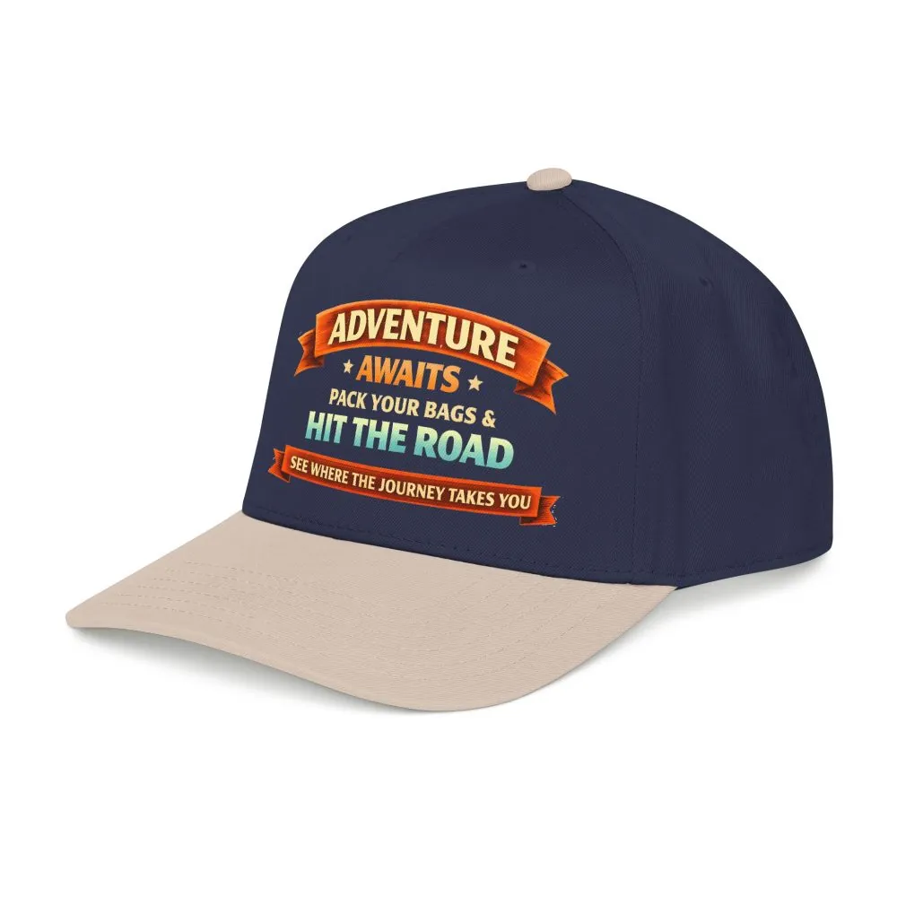 859396504850724945_2048.jpeg Baseball Cap - "Adventure Awaits-Pack Your Bags" Design Scenic-Line