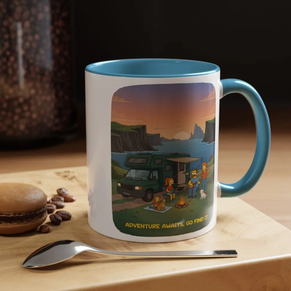 859875730630975342_2048.jpeg Accent Coffee Mug (11, 15oz) — "Adventure Awaits-Go Find It"" Design Sitcom-Line