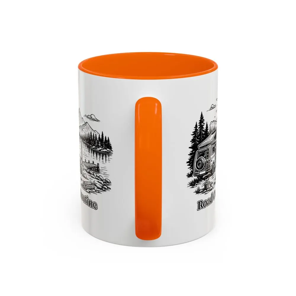 8639491411895686776_2048.jpeg Accent Coffee Mug (11, 15oz) — "Road Over Routine" Design Minimal-Line