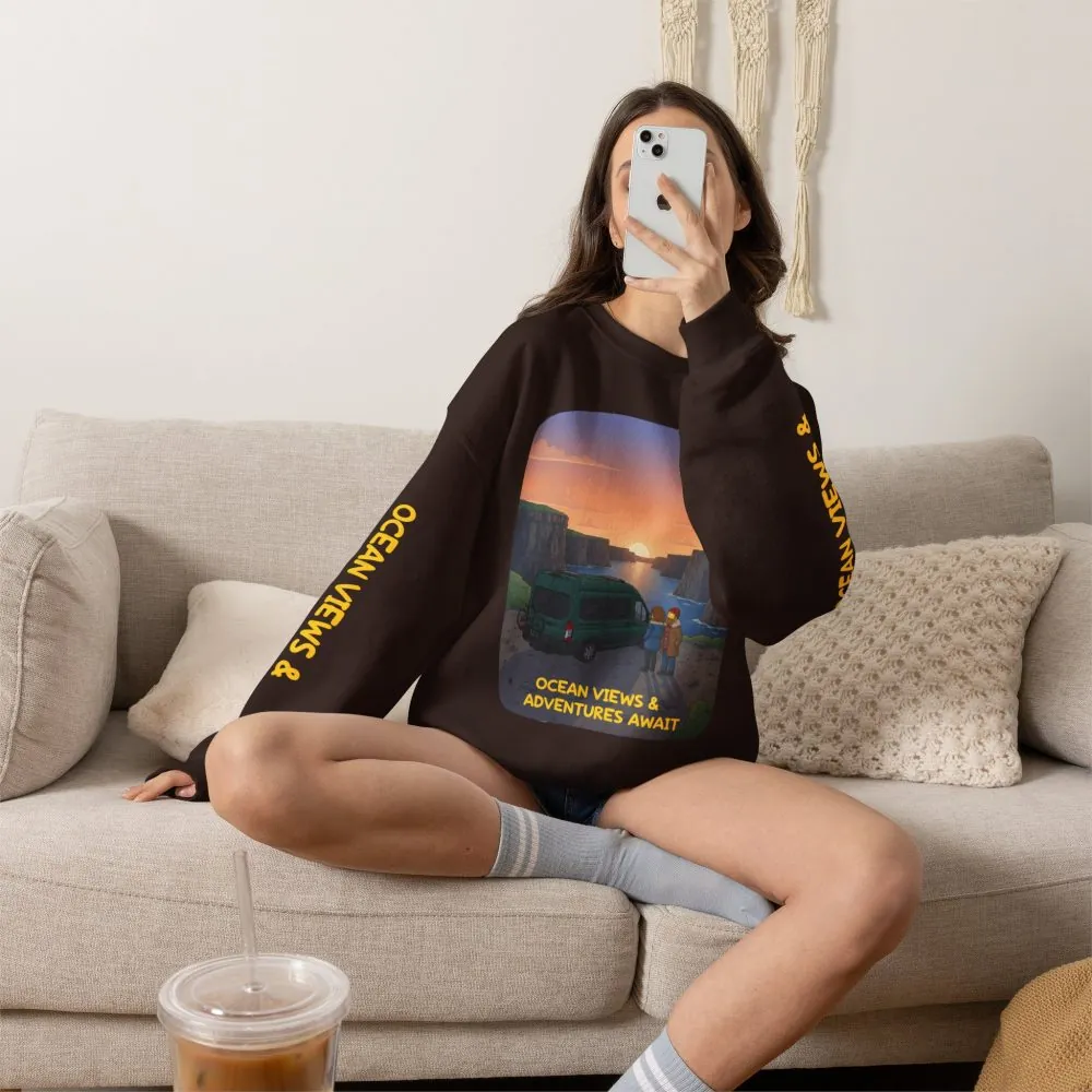 8649487904787797740_2048.jpeg Unisex Heavy Blend™ Crewneck Sweatshirt — "Ocean Views-Adventures Awaits" Design Sitcom-Line