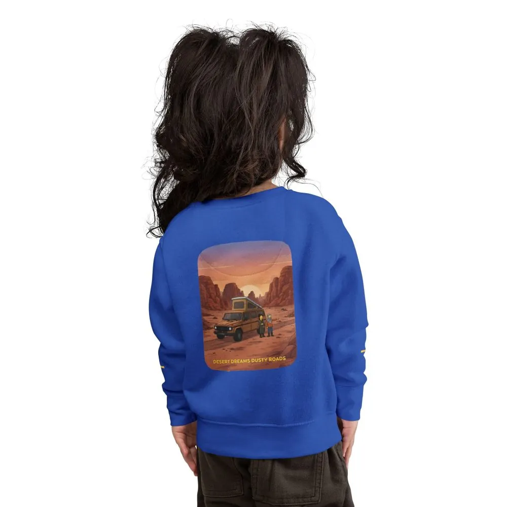 Toddler Sweatshirt - "Desert Dreams Dusty Roads" (Design Sitcom-Line)