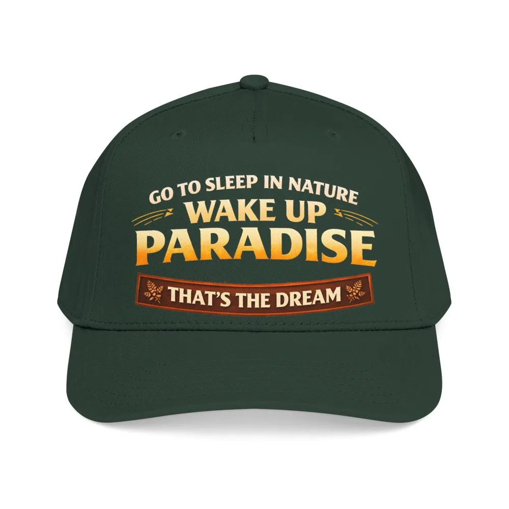 8702312300323306103_2048.jpeg Baseball Cap - "Go sleep Nature-Wake Up Paradise" Design Scenic-Line