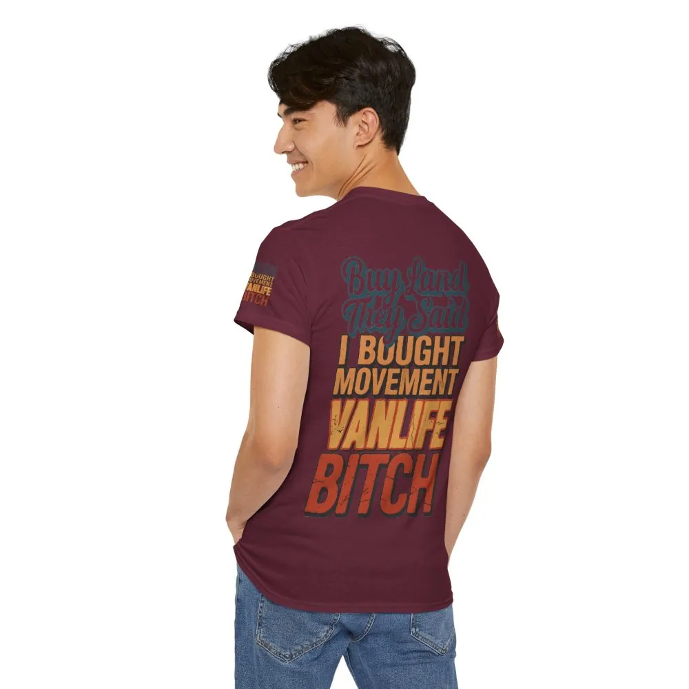 8705498314316684157_2048.jpeg Unisex Heavy Cotton Tee — "Buy Land They Said" Design F**K-Line