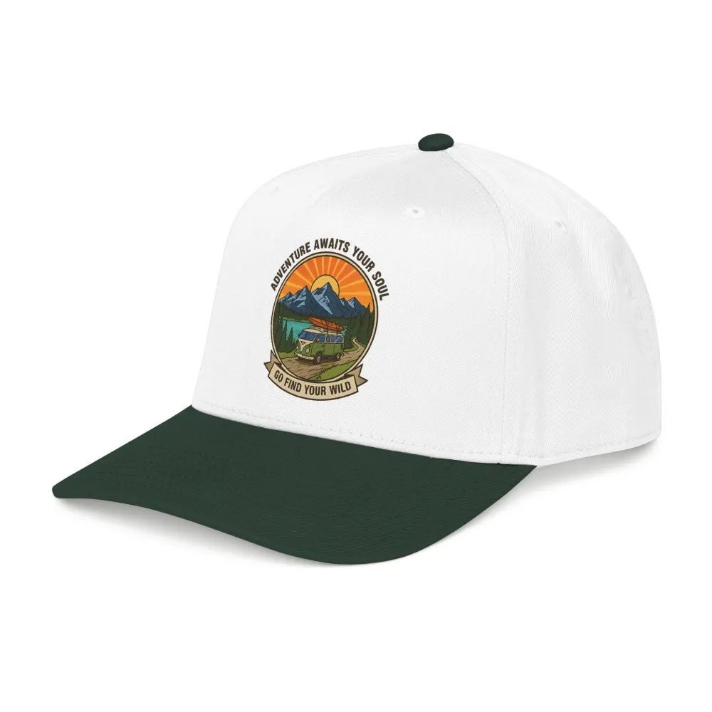 Baseball Cap — "Go Find Your Wild" Outdoor Patch