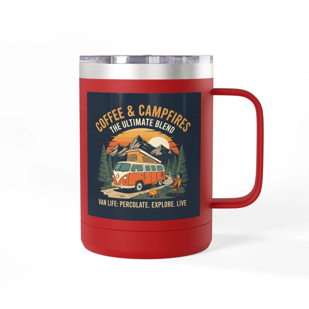 8712145269582468545_2048.jpeg Coffee Mug Tumbler, 15oz — “Coffee & Campfires: The Ultimate Blend”