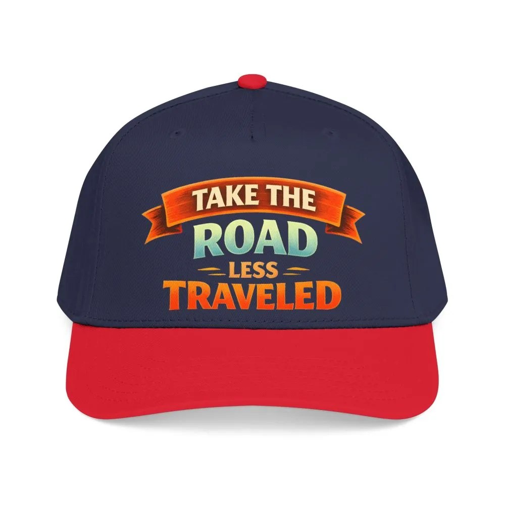 Baseball Cap - "Take The Road Less Traveled" Design Scenic-Line