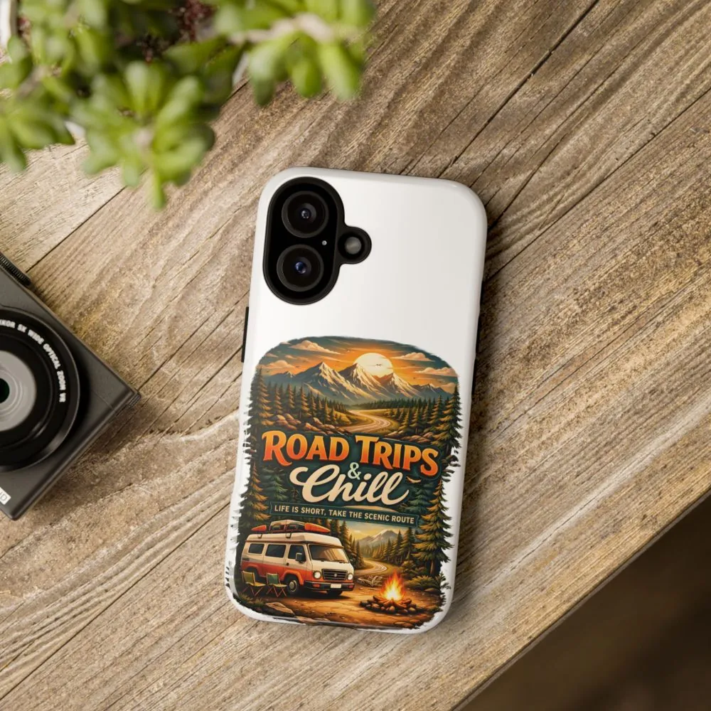 Phone Case — "Road Trips and Chill" (Design Scenic-Line)