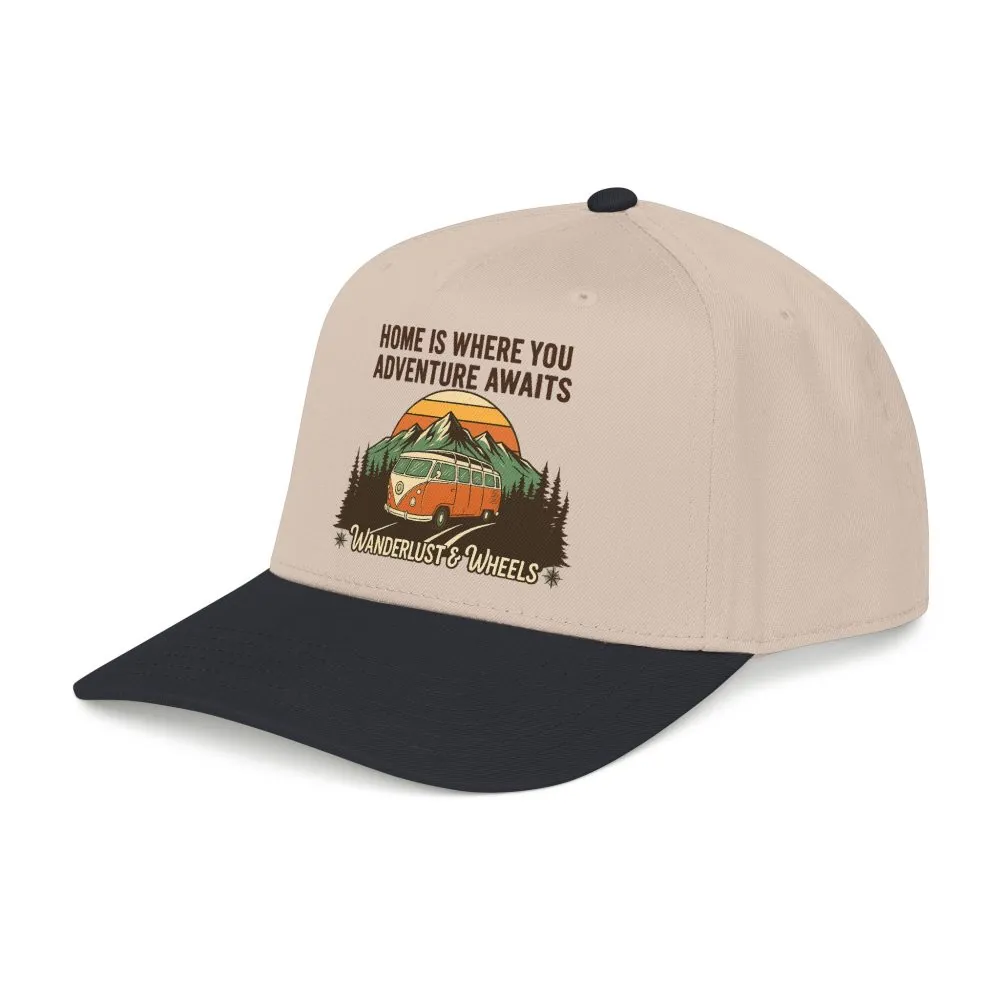 8743242594788232519_2048.jpeg Baseball Cap - "Home Is Where You Adventure Awaits" Mid Profile Baseball Cap
