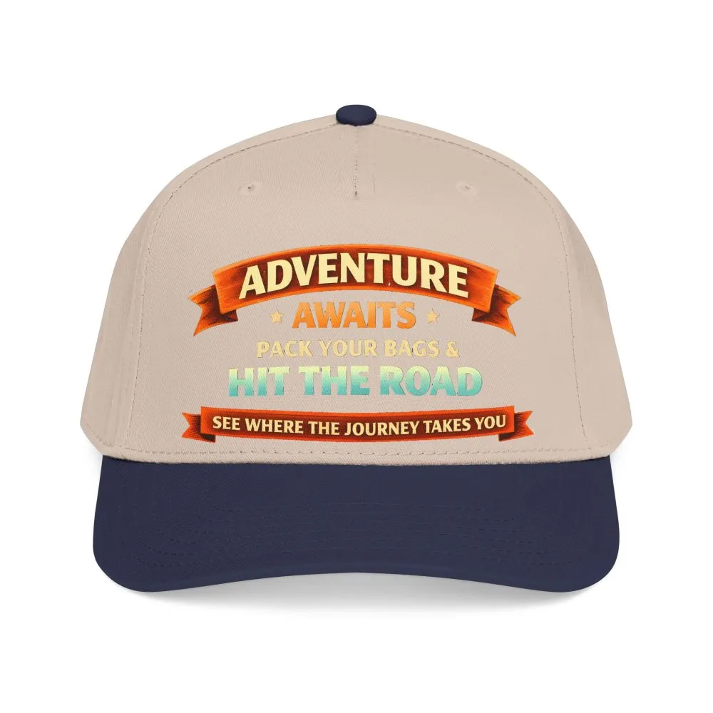 8763617528239716909_2048.jpeg Baseball Cap - "Adventure Awaits-Pack Your Bags" Design Scenic-Line