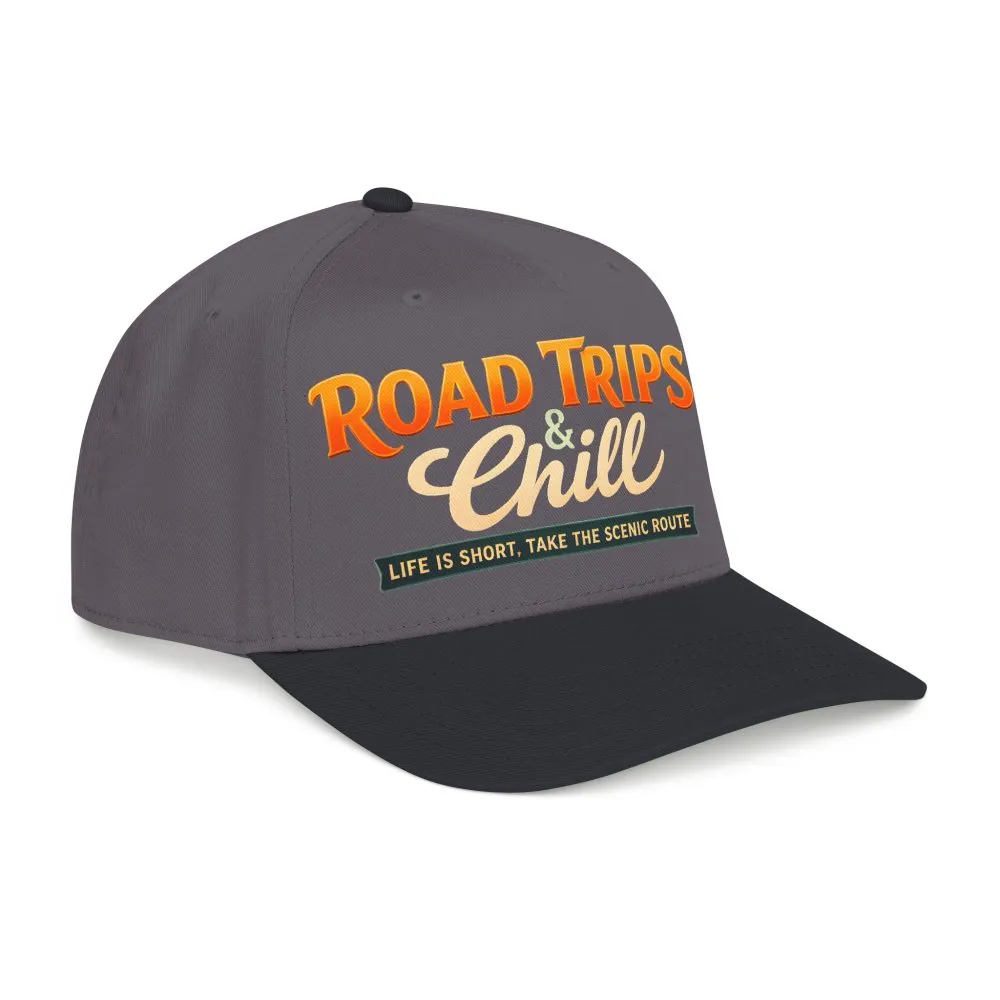 Baseball Cap - "Road Trips And Chill" Design Scenic-Line
