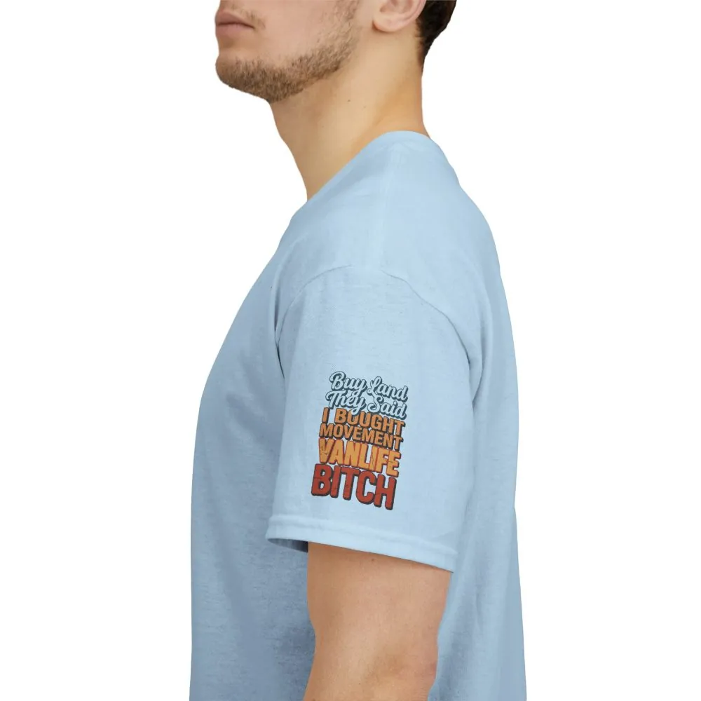 8812987703167176526_2048.jpeg Unisex Heavy Cotton Tee — "Buy Land They Said" Design F**K-Line