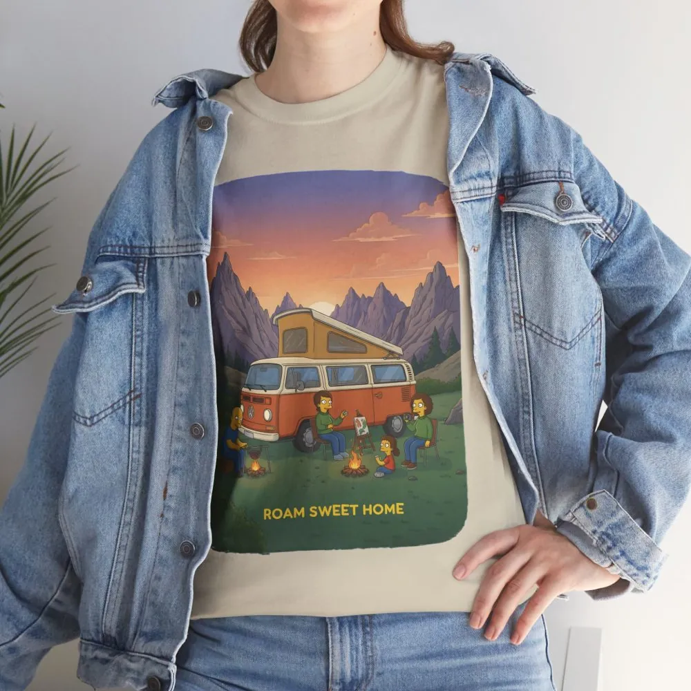 88282926245316933_2048.jpeg Unisex Heavy Cotton Tee — "Roam Sweet Home" Design Sitcom-Line