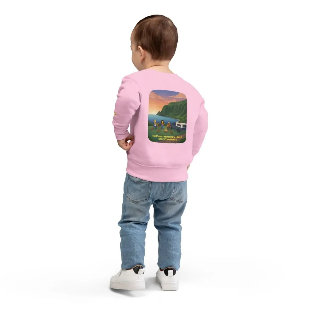 Toddler Sweatshirt - "Take Only Memories-Leave Only Footprints" (Design Sitcom-Line)