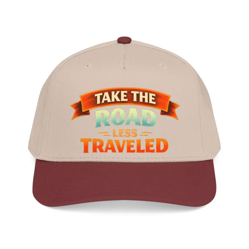 Baseball Cap - "Take The Road Less Traveled" Design Scenic-Line