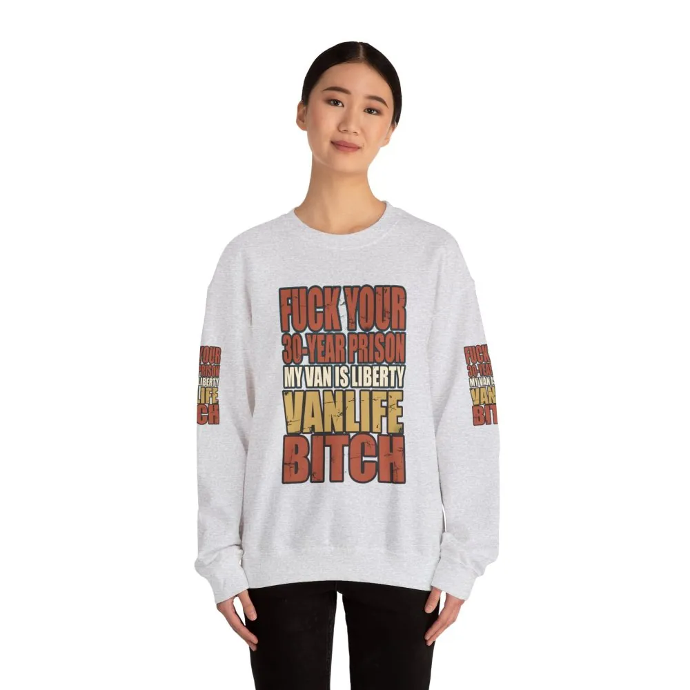 Unisex Heavy Blend™ Crewneck Sweatshirt — "Fuck Your 30 Year" Design F**K-Line