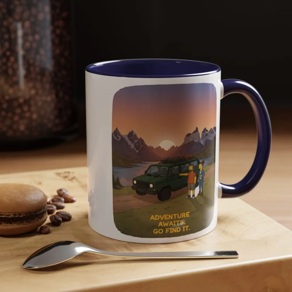 886966598582990948_2048.jpeg Accent Coffee Mug (11, 15oz) — "Adventure Awaits-Go Find It" Design Sitcom-Line