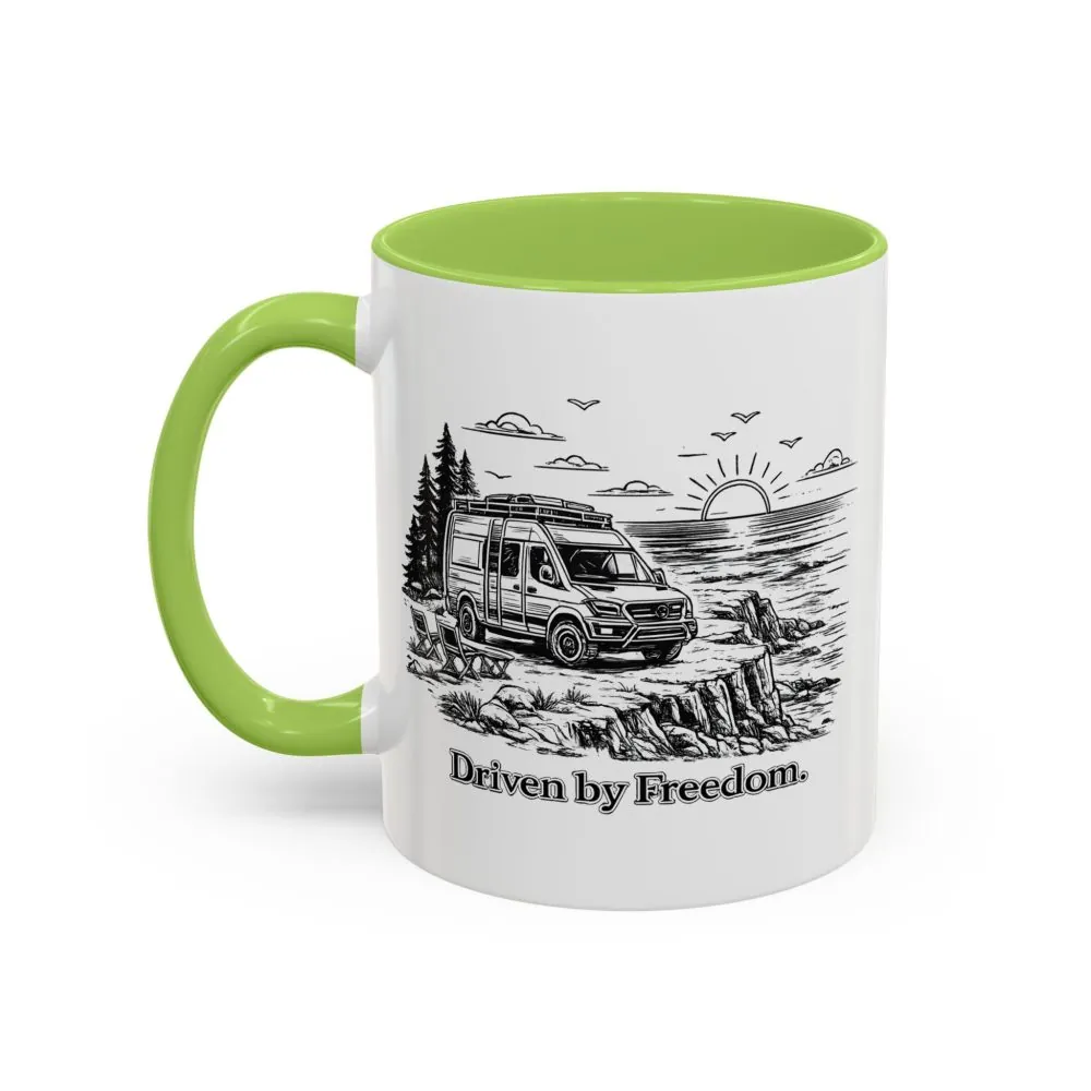 8876030042553380397_2048.jpeg Accent Coffee Mug (11, 15oz) — "Driven By Freedom" Design Minimal-Line
