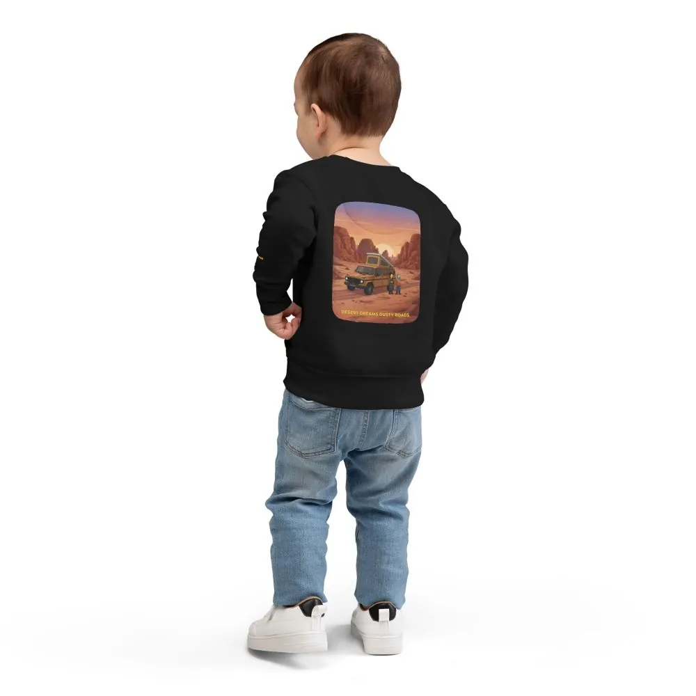 Toddler Sweatshirt - "Desert Dreams Dusty Roads" (Design Sitcom-Line)