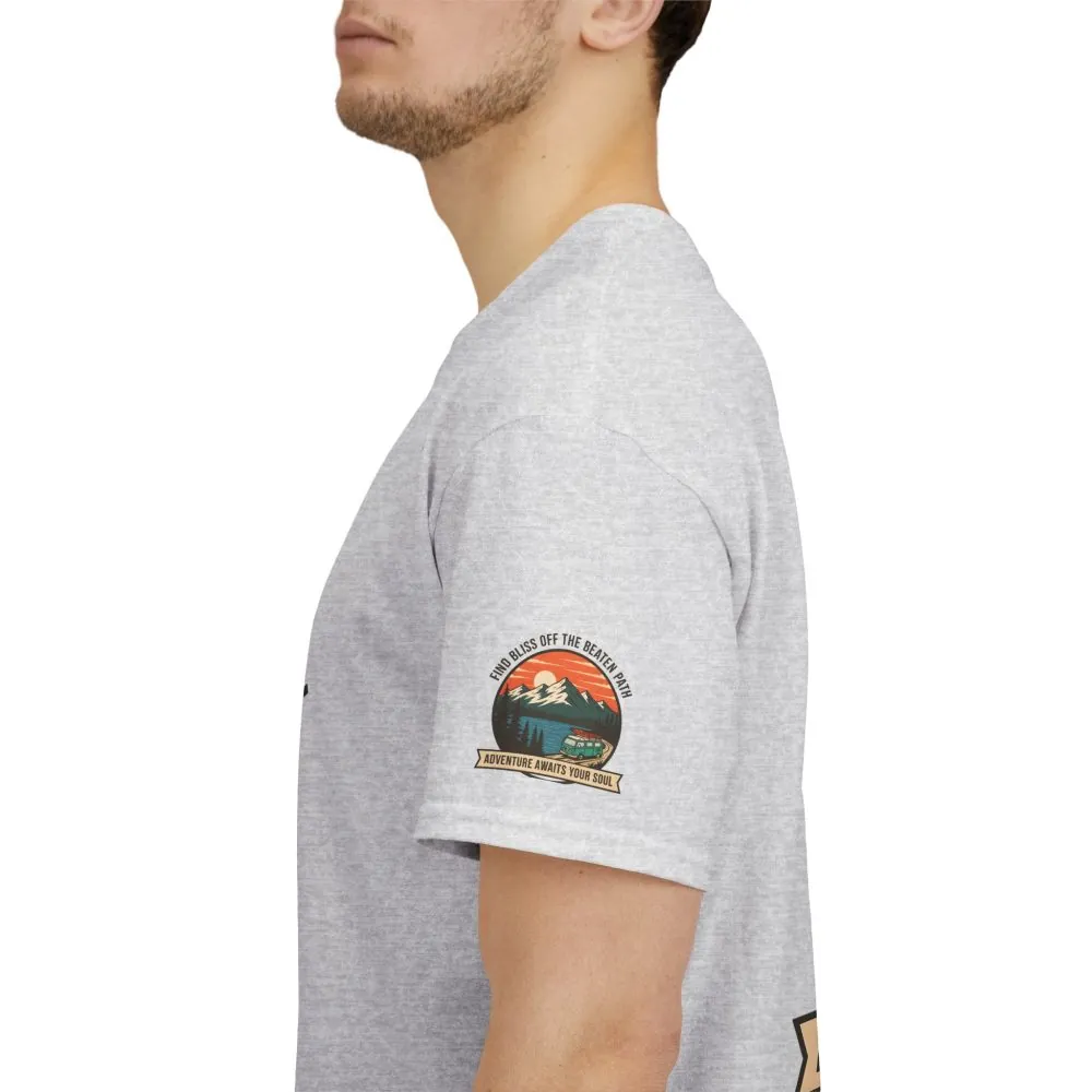 889672024973142425_2048.jpeg Unisex Heavy Cotton Tee — "Find Bliss Off the Beaten Path" Mountain & Camper T‑Shirt