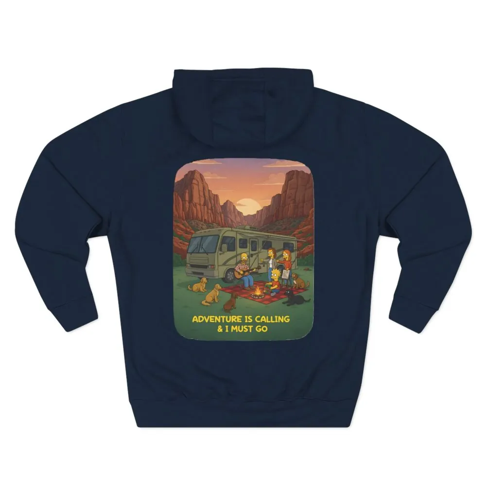 8898328535688678989_2048.jpeg Three-Panel Fleece Hoodie - "Adventure Is Calling-I Must Go" Design Sitcom-Line