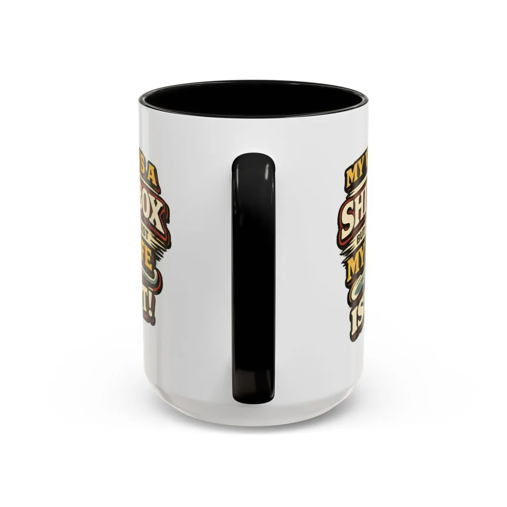 Accent Coffee Mug (11, 15oz) — "My Van`s A Shitbox" Design F**K-Line