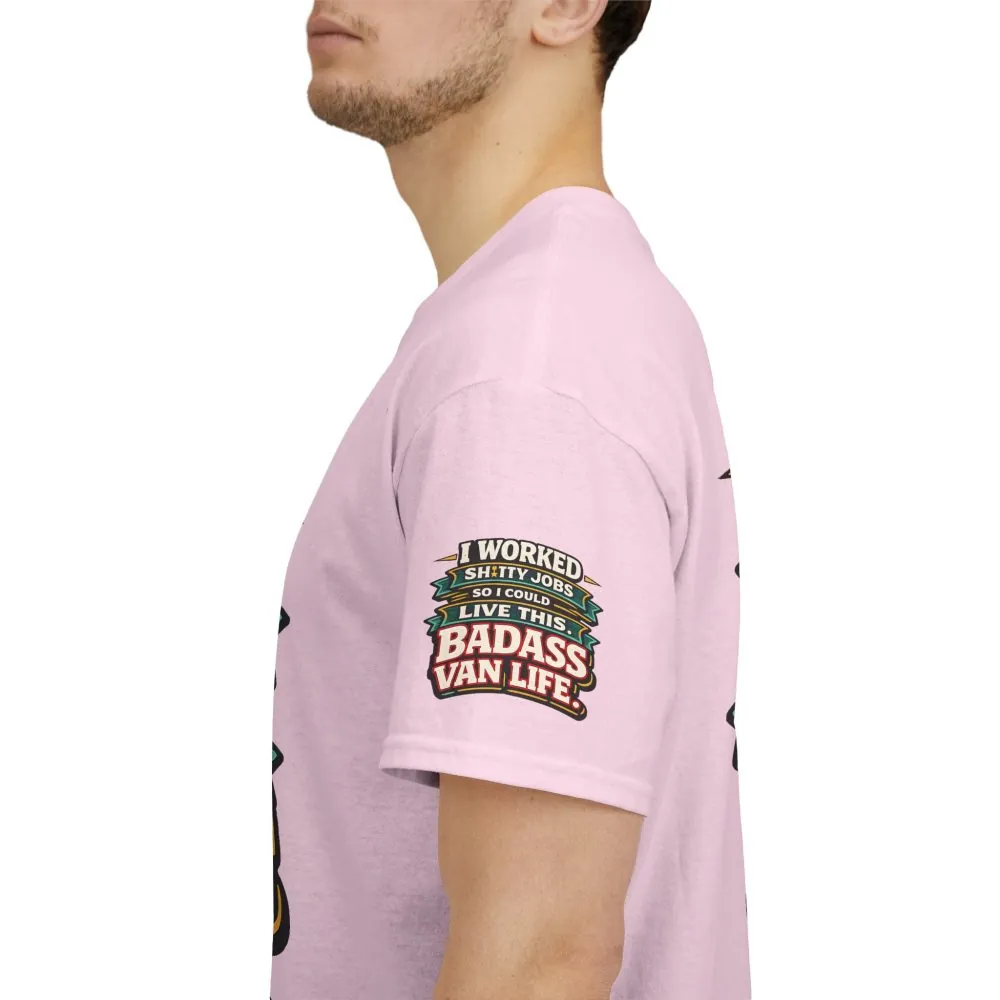 Unisex Heavy Cotton Tee — "I Worked Shitty Jobs" Design F**K-Line