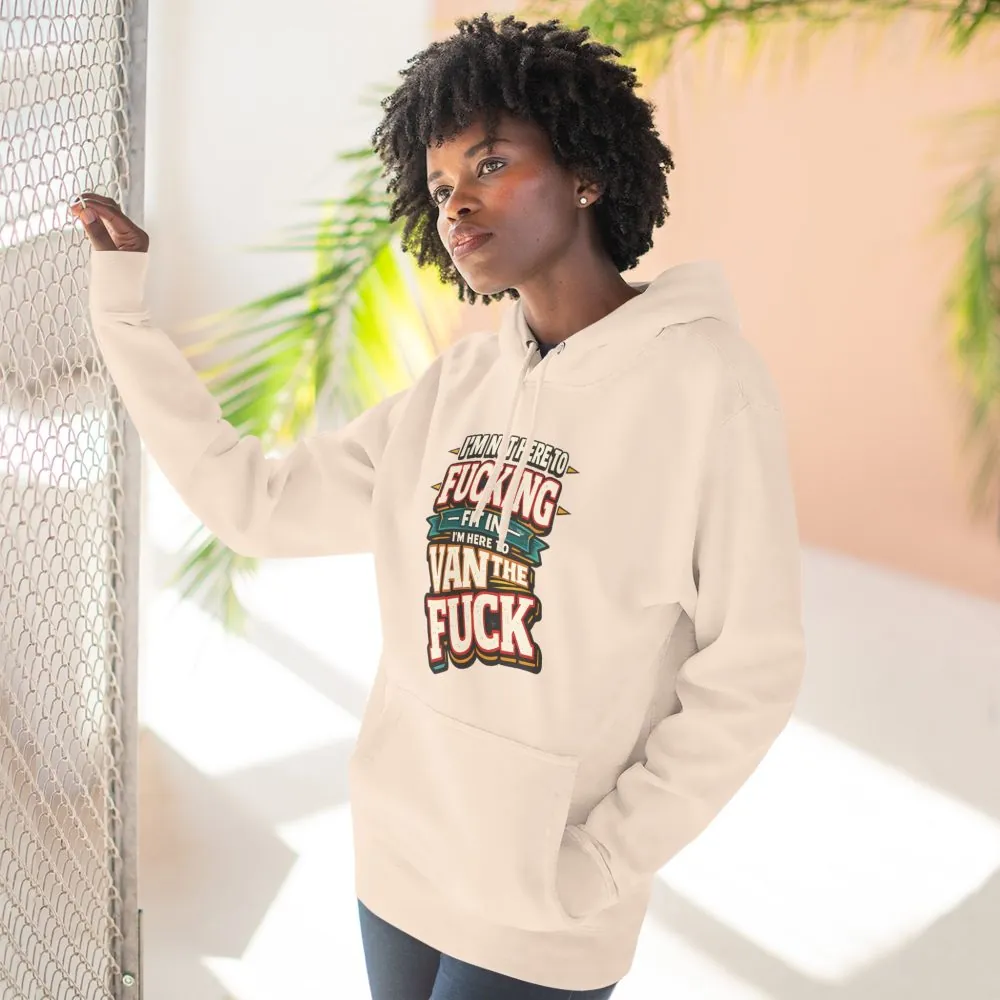 8915498364866028132_2048.jpeg Three-Panel Fleece Hoodie - "I´m Not Here To Fucking Fit In" Design F**K-Line