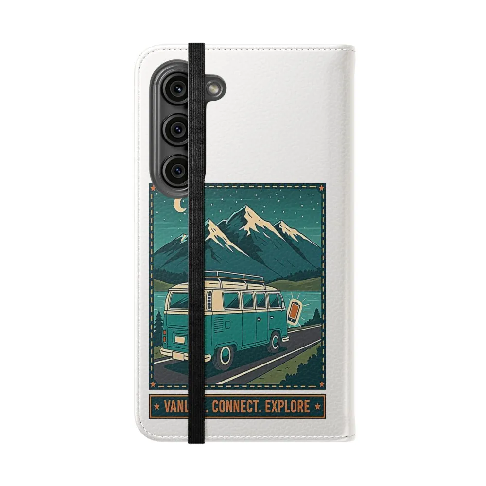 8959507360516953262_2048.jpeg Flip Phone Case — “WiFi Where the Roam Is” Vanlife Wallet Case