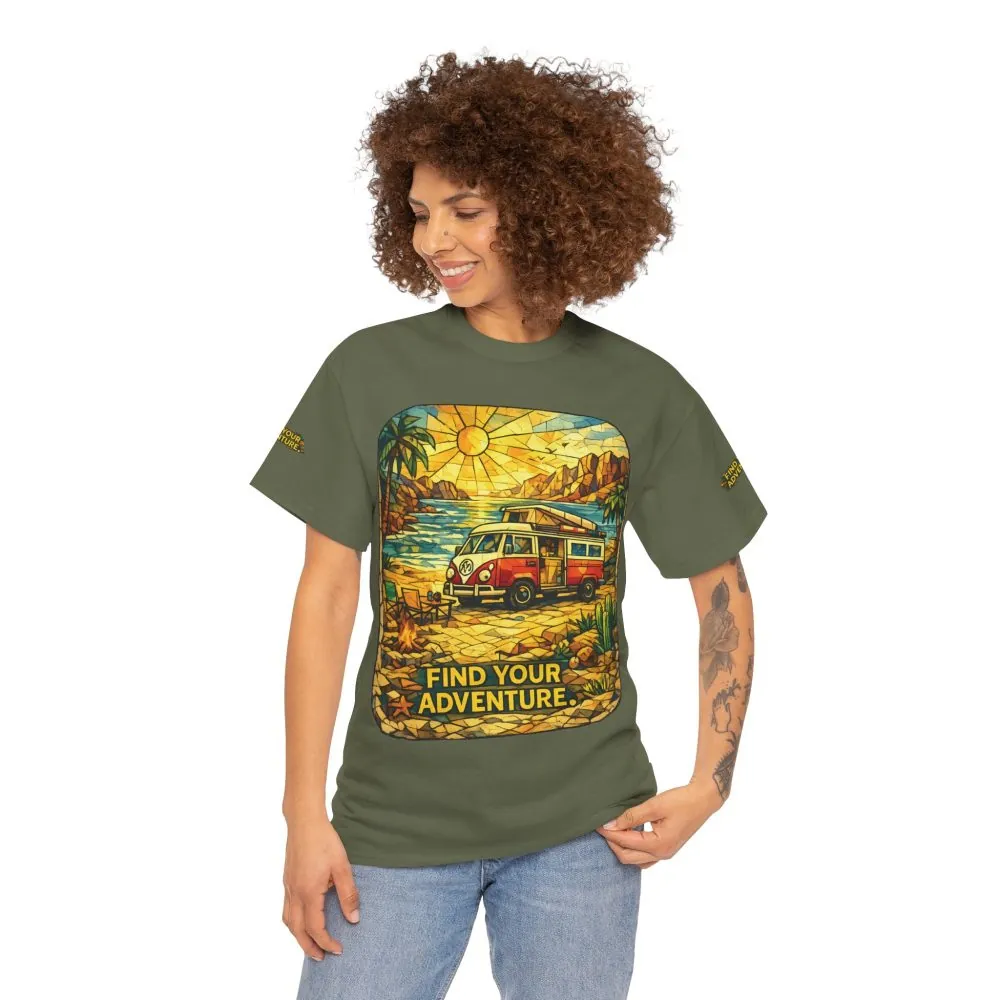 8969535692074040225_2048.jpeg Unisex Heavy Cotton Tee — "Find Your Adventure" Design Cubic-Line