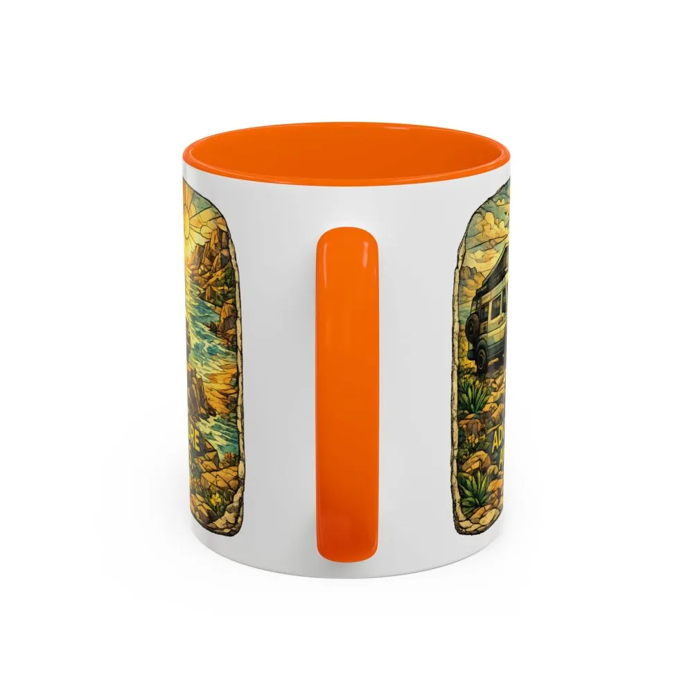 8975371281005222302_2048.jpeg Accent Coffee Mug (11, 15oz) — "Adventure Awaits" Design Cubic-Line
