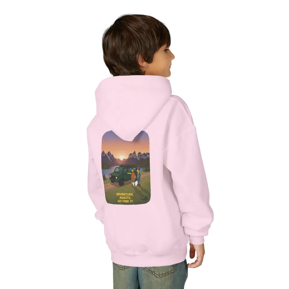 8990381844494030290_2048.jpeg Youth Hoodie(Gildan) – "Adventure Awaits-Go Find It" (Design Sitcom-Line)