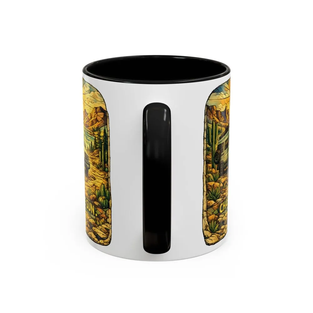 8997058692391759703_2048.jpeg Accent Coffee Mug (11, 15oz) — "Chase The Sun" Design Cubic-Line