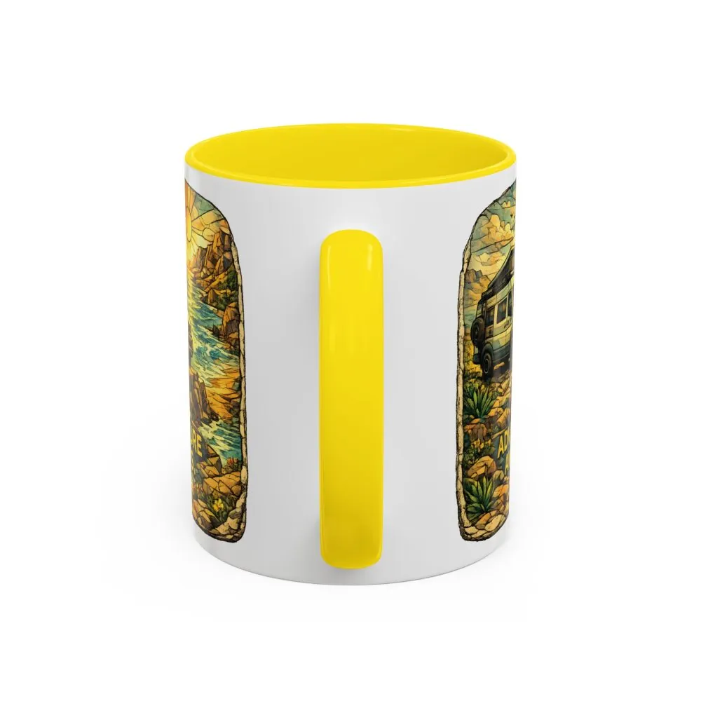 9002480616611728720_2048.jpeg Accent Coffee Mug (11, 15oz) — "Adventure Awaits" Design Cubic-Line