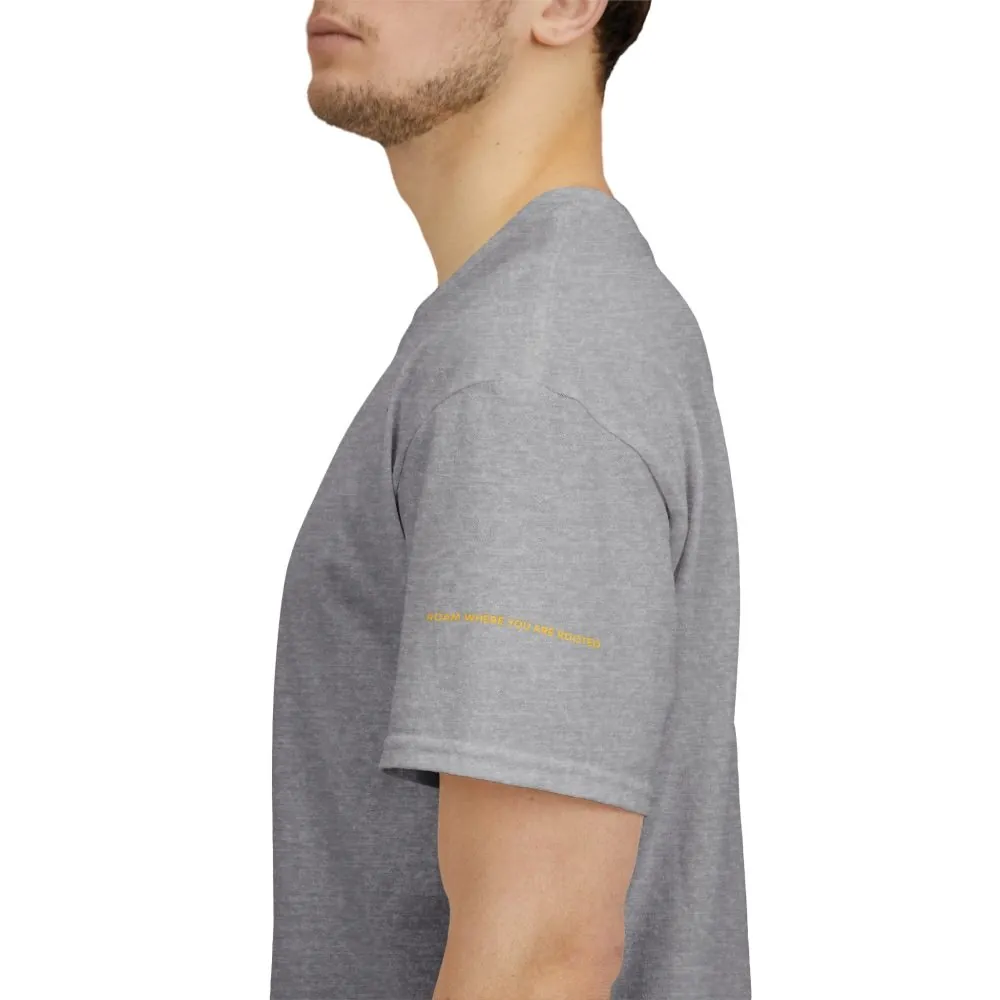 Unisex Heavy Cotton Tee — "Roam Where You Are Rooted" Design Sitcom-Line