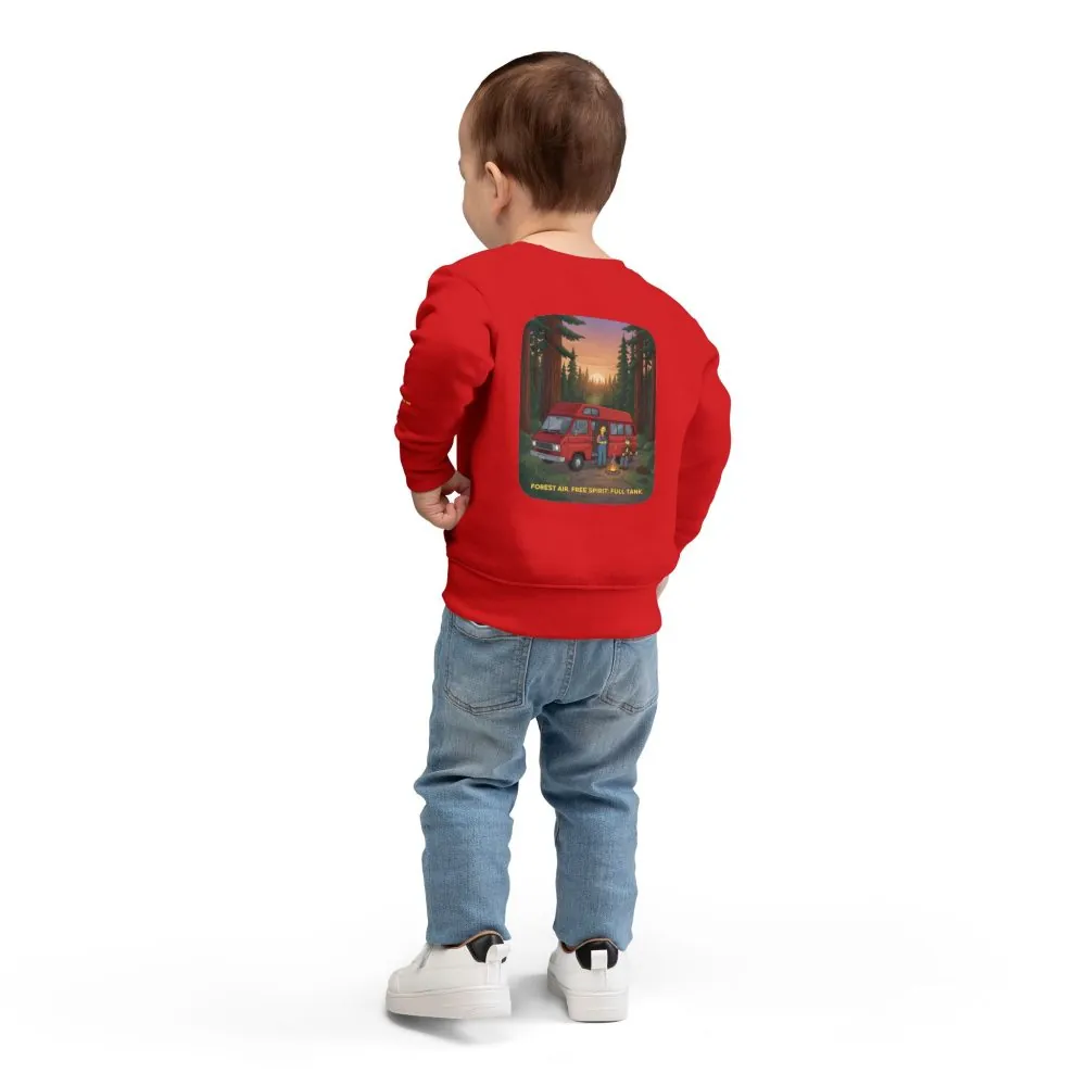 9029298731936286159_2048.jpeg Toddler Sweatshirt - "Forest Air Free Spirit Full Tank" (Design Sitcom-Line)