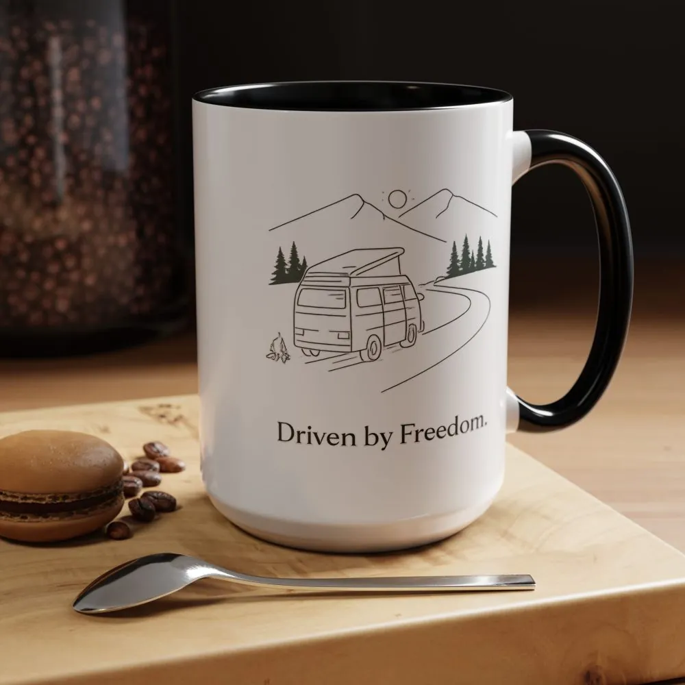 9032201896129750068_2048.jpeg Accent Coffee Mug (11, 15oz) — "Driven By Freedom" Design Minimal-Line