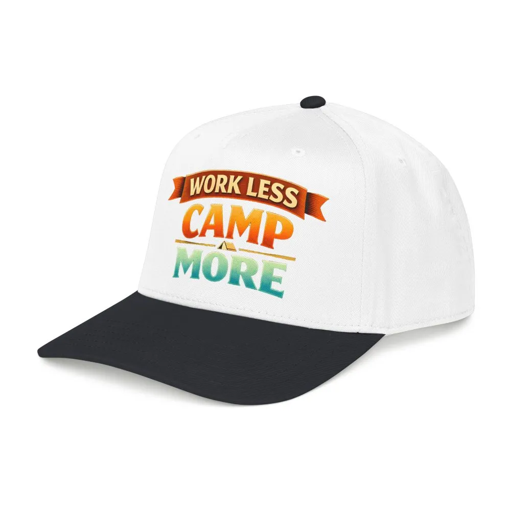 9041875751132309304_2048.jpeg Baseball Cap - "Work Less-Camp More" Design Scenic-Line