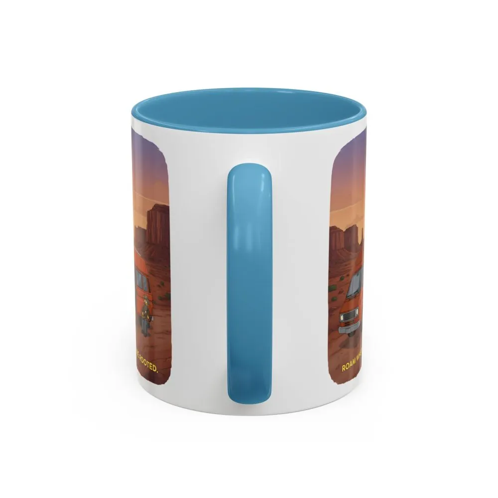 9042764616410072779_2048.jpeg Accent Coffee Mug (11, 15oz) — "Roam Where You Are Rooted" Design Sitcom-Line
