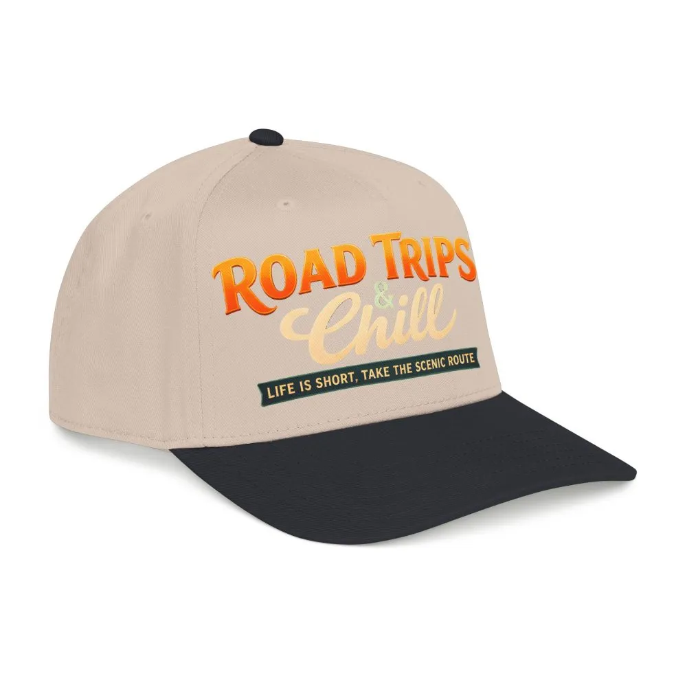 Baseball Cap - "Road Trips And Chill" Design Scenic-Line