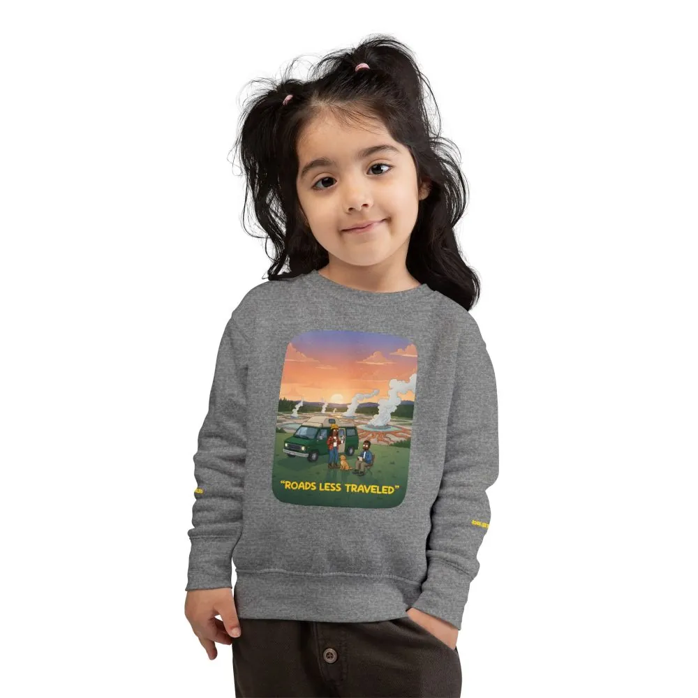 Toddler Sweatshirt - "Roads Less Traveled" (Design Sitcom-Line)