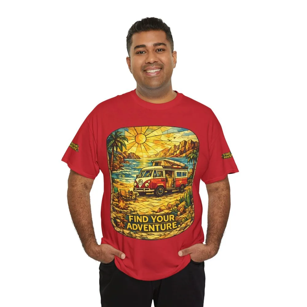 9138652373413012760_2048.jpeg Unisex Heavy Cotton Tee — "Find Your Adventure" Design Cubic-Line