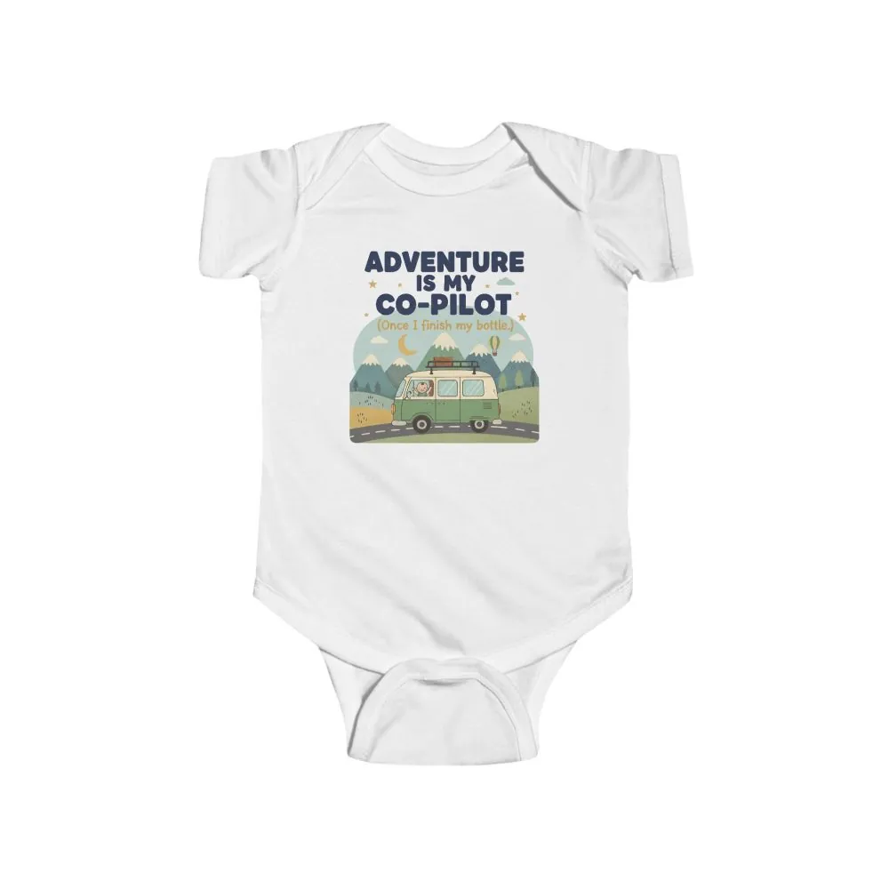 Infant Bodysuit — "Adventure Is My Co-Pilot" RV Baby Onesie